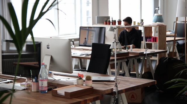 desks in office